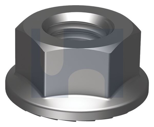 SERRATED HEX FLANGE NUT | ISO Property Class 8 | HDG CL8 SERR FLANGE NUT:  M8 (HOT DIP GALVANISED)