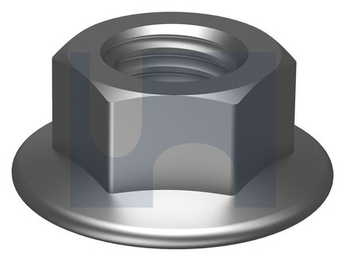 HEX FLANGE NUT AF12 [NO SERR] | ISO Property Class 8 | AF12 HDG CL8 FLG NUT: M8 (Hot Dip Galvanised)