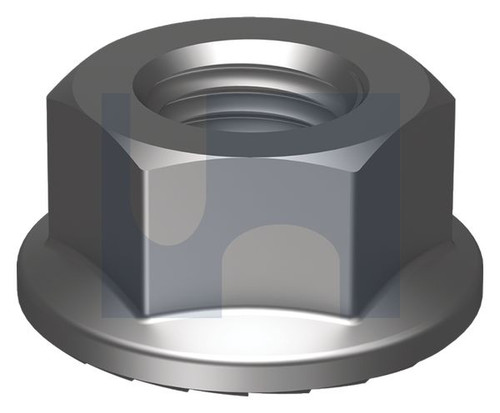 SERRATED HEX FLANGE NUT | SAE Grade 8 | Z/P G8 SERR FLANGE NUT: 3/8UNF (Zinc Plated (RoHS Compliant))