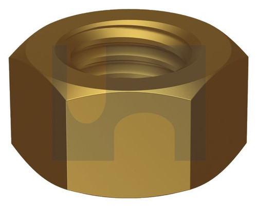 HEX NUT | Brass | BRASS HEC HEX NUT: 3/16BSW (Brass)