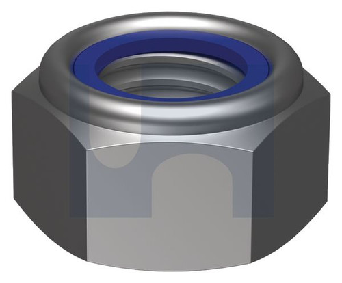 NYLOC HEX NUT | ISO Property Class 6 | Z/P CL6 DIN985 NYLOC:  M4 (ZINC PLATED (RoHS Compliant))