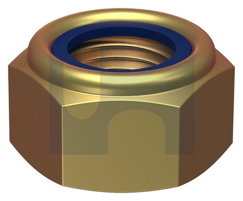 NYLOC HEX NUT | ISO Property Class 8 | ZYP CL8 DIN985 NYLOC: M10-1.00 (Zinc Yellow Passivate)