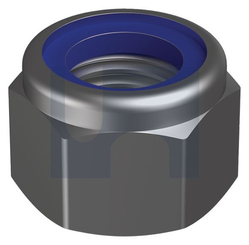 NYLOC HEAVY HEX NUT | ISO Property Class 8 | Z/P CL8 DIN982 HEAVY NYLOC: M8 (ZINC PLATED (ROHS COMPLIANT))