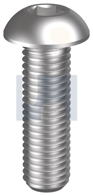 BUTTON HEAD SOCKET SCREW HEX | 304 Stainless | 304 ISO7380 BHSS: M5  X  50 (304 STAINLESS)