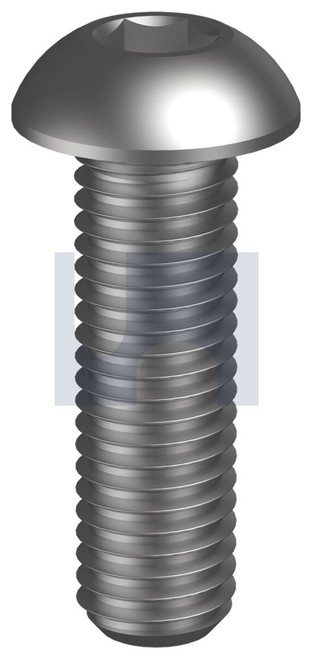 BUTTON HEAD SOCKET SCREW HEX | ISO Property Class 10.9 | Z/P 010.9 BHSS: M8  X  35 (ZINC PLATED (ROHS COMPLIANT))