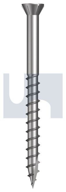 TYPE 17 TRIM HEAD-6 RIB | 304 Stainless | 304 T17 CSK6T SQ: 9-9 X 53 (304 Stainless)