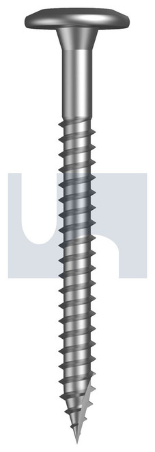 TYPE 17 LARGE BUTTON HEAD | 316 Stainless | 316 T17 LBH IHX:14-10X 70 (316 STAINLESS)