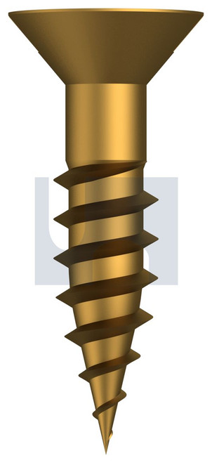 COUNTERSUNK WOOD SCREW | Brass | BRASS WOOD CSK SL: #06 X 1/2 (BRASS)