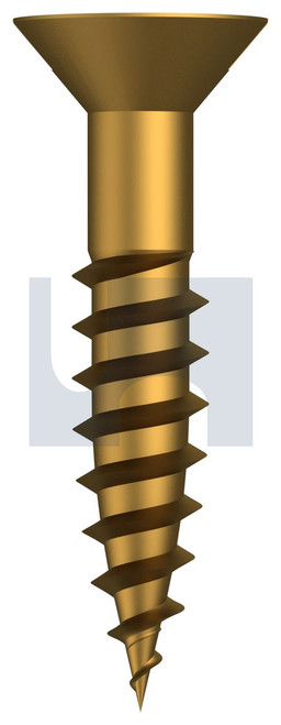 COUNTERSUNK WOOD SCREW | Brass | BRASS WOOD CSK SL: #06 X 3/4 (BRASS)