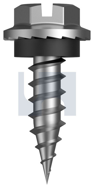 NEEDLE PT HEX SLOT + WASHER | 410 Stainless | 410 NP SEAL HX SL: 8-15X 15