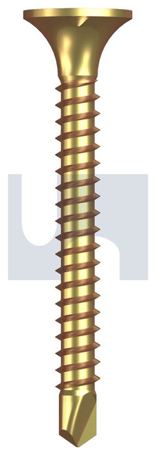 METAL SDS BUGLE HEAD | C1022 Hardened | ZYP MET BHD PH: 6-20X 30 (Zinc Yellow Passivate)