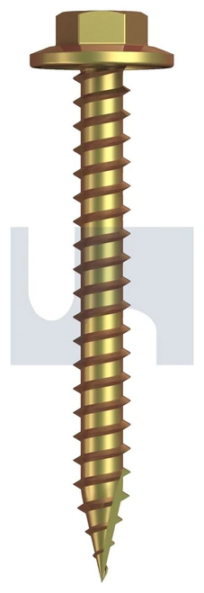 TYPE 17 FLANGED HEX | C1022 Hardened | ZYP T17 FLG HX:12-11X 50 (Zinc Yellow Passivate)