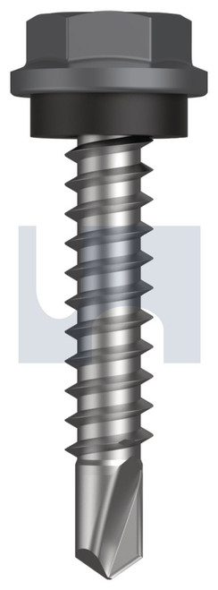 METAL SDS HEX HEAD + WASHER | C1022 Hardened | CL4 BA MET SEAL HX:10-16X 25 (Class 4)