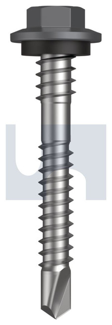 METAL SDS HEX + WASHER + XGRiP | C1022 Hardened | CL4 BA MET XGRIP HX:12-14X 43 (BASALT - CL4)
