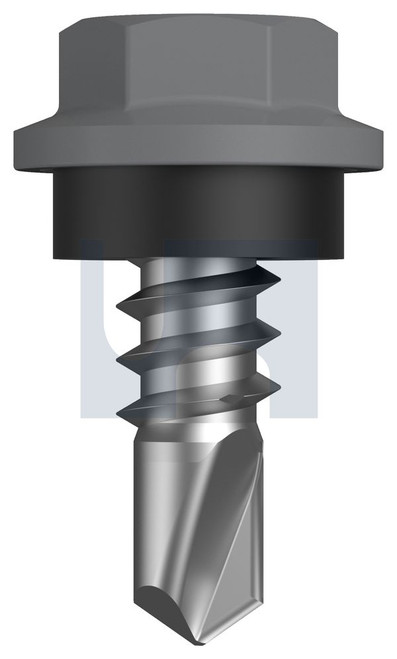 METAL SDS HEX HEAD + WASHER | C1022 Hardened | CL4 BG MET SEAL HX: 8-18X 12 (Class 4)