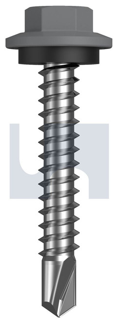 METAL SDS HEX HEAD + WASHER | C1022 Hardened | CL4 BG MET SEAL HX:12-14X 35