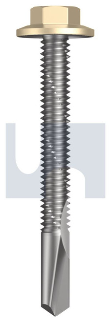 s500 SDS FLANGED HEX HEAD | C1022 Hardened | CL4 CC S500 FLG HX:12-24X 50 (CLASSIC CREAM (SMOOTH) -CL4)