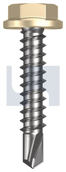 METAL SDS FLANGED HEX HEAD | C1022 Hardened | CL4 CC MET FLG HX:10-16X 25 (Class 4)