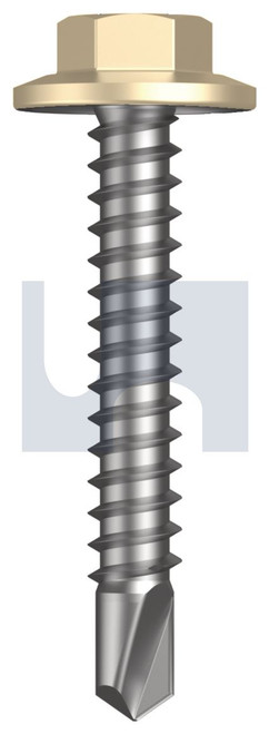 METAL SDS FLANGED HEX HEAD | C1022 Hardened | CL4 CC MET FLG HX:12-14X 35 (Class 4)