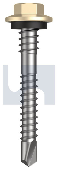 METAL SDS HEX + WASHER + XGRiP | C1022 Hardened | CL4 CC MET XGRIP HX:12-14X 43 (CLASSIC CREAM (SMOOTH) -CL4)