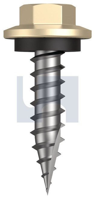 TYPE 17 HEX HEAD + WASHER | C1022 Hardened | CL4 CC T17 SEAL HX:12-11X 25 (CLASSIC CREAM (SMOOTH) -CL4)