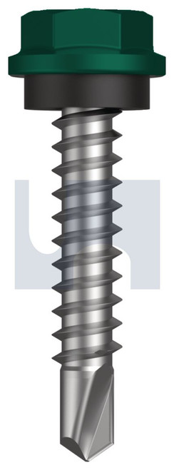 METAL SDS HEX HEAD + WASHER | C1022 Hardened | CL4 CG MET SEAL HX:10-16X 25 (Class 4)