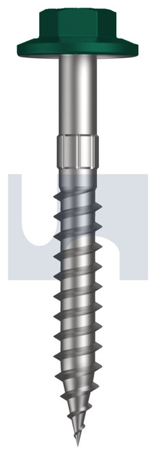TYPE 17 FLANGED HEX HEAD | C1022 Hardened | CL4 CG T17 FLG HX S:12-11X 45 (COTTAGE GREEN (PERMANENT) -CL4)