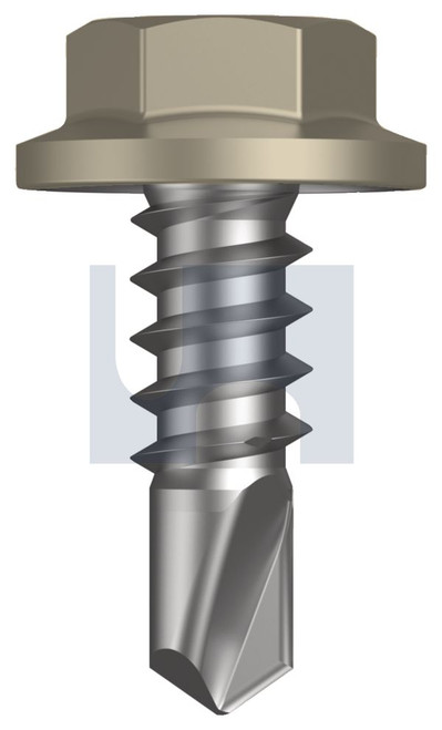METAL SDS FLANGED HEX HEAD | C1022 Hardened | CL4 CO MET FLG HX: 8-18X 12 (Class 4)