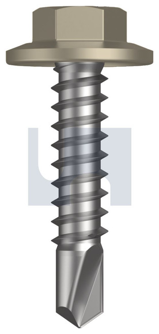 METAL SDS FLANGED HEX HEAD | C1022 Hardened | CL4 CO MET FLG HX:12-14X 25 (Class 4)