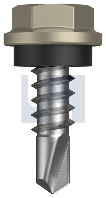 METAL SDS HEX HEAD + WASHER | C1022 Hardened | CL4 CO MET SEAL HX:10-16X 16 (Class 4)