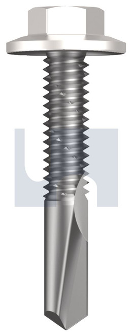 s500 SDS FLANGED HEX HEAD | C1022 Hardened | CL4 DW S500 FLG HX:12-24X 32 (DOVER WHITE - CL4)