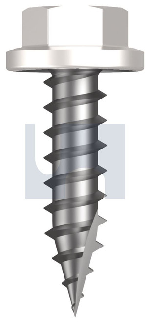 TYPE 17 FLANGED HEX | C1022 Hardened | CL4 DW T17 FLG HX:14-10X 25 (DOVER WHITE - CL4)
