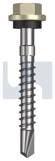 METAL SDS HEX HEAD + WASHER | C1022 Hardened | CL4 EH MET SEAL HX S:14-10X 50