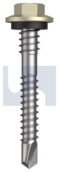 METAL SDS HEX + WASHER + Xgrip | C1022 Hardened | CL4 EH MET XGRIP HX:12-14X 43