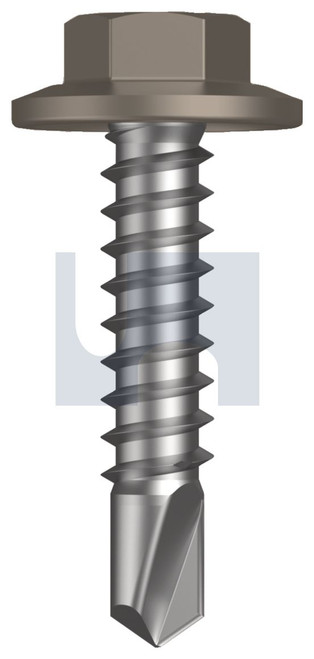 METAL SDS FLANGED HEX HEAD | C1022 Hardened | CL4 GU MET FLG HX:12-14X 25 (GULLY - CL4)