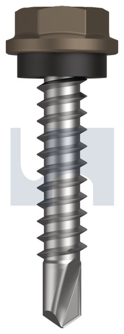 METAL SDS HEX HEAD + WASHER | C1022 Hardened | CL4 JA MET SEAL HX:10-16X 25 (JASPER (SORRELL) -CL4)