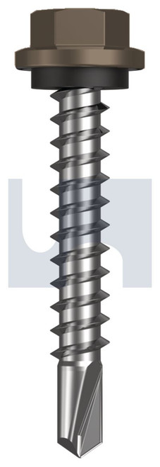 METAL SDS HEX HEAD + WASHER | C1022 Hardened | CL4 JA MET SEAL HX:14-10X 42