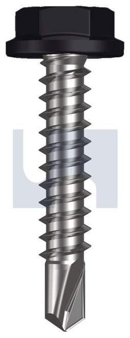 METAL SDS FLANGED HEX HEAD | C1022 Hardened | CL4 NS MET FLG HX:10-16X 25 (NIGHT SKY (EBONY) -CL4)