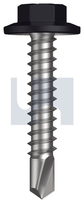METAL SDS FLANGED HEX HEAD | C1022 Hardened | CL4 NS MET FLG HX:12-14X 30 (NIGHT SKY (EBONY) -CL4)