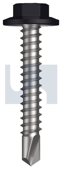 METAL SDS FLANGED HEX HEAD | C1022 Hardened | CL4 NS MET FLG HX:12-14X 35 (NIGHT SKY (EBONY) -CL4)
