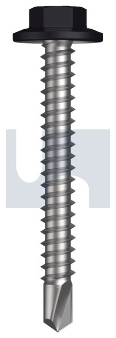 METAL SDS FLANGED HEX HEAD | C1022 Hardened | CL4 NS MET FLG HX:12-14X 45