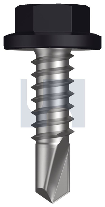 METAL SDS FLANGED HEX HEAD | C1022 Hardened | CL4 NS MET FLG HX:14-14X 22 (NIGHT SKY (EBONY) -CL4)