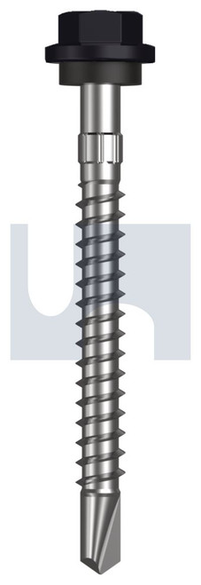 METAL SDS HEX HEAD + WASHER | C1022 Hardened | CL4 NS MET SEAL HX S:14-10X 65 (NIGHT SKY (EBONY) -CL4)