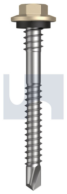 METAL SDS HEX + WASHER + XGRiP | C1022 Hardened | CL4 PA MET XGRIP HX:12-14X 53 (PAPERBARK - CL4)