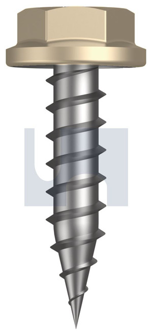 NEEDLE PT SDS FLANGED HEX | C1022 Hardened | CL4 PA NP FLG HX:10-12X 20 (PAPERBARK - CL4)