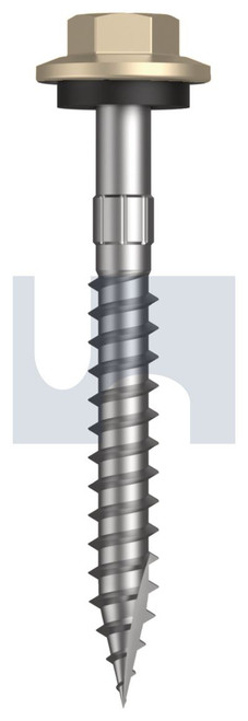 TYPE 17 HEX HEAD + WASHER | C1022 Hardened | CL4 PA T17 SEAL HX S:12-11X 50 (PAPERBARK - CL4)