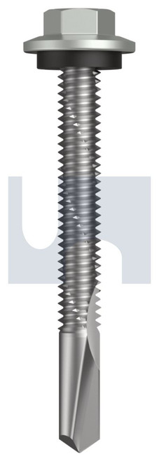 s500 SDS HEX HEAD + WASHER | C1022 Hardened | CL4 SG S500 SEAL HX:12-24X 50 (SHALE GREY (GULL GREY) -CL4)