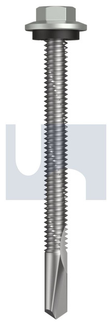 s500 SDS HEX HEAD + WASHER | C1022 Hardened | CL4 SG S500 SEAL HX:12-24X 65 (SHALE GREY (GULL GREY) -CL4)