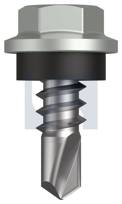 METAL SDS HEX HEAD + WASHER | C1022 Hardened | CL4 SG MET SEAL HX: 8-18X 12 (Class 4)