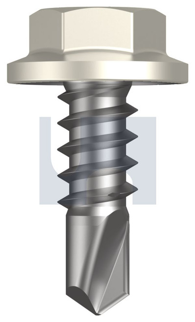 METAL SDS FLANGED HEX HEAD | C1022 Hardened | CL4 SM MET FLG HX: 8-18X 12 (SURFMIST (TITANIA) -CL4)